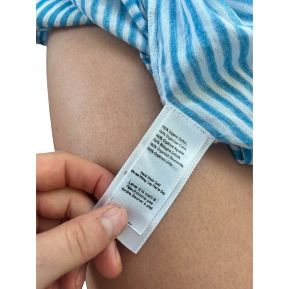 Emerson Fry India Collection Isla Dress
Sunday Stripe Blue Striped Tiered Mini - Picture 9 of 10